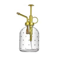 Push-type Glass Spray Bottle Hand Pressure Non-slip Bottom Garden Watering Can Thick Rain Drop Plant Sprinkler Kettle Home