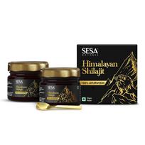 SESA Himalayan Shilajit Resin 20 g - Pack of 2 Ayurvedic Shilajeet for Strength Stamina Endurance Energy Support 70%+ Fulvic Acid Acid