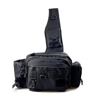 Fishing Tackle Bag Multi-Pocket Fishing Gear Bag Multifunctional Fishing Storage Bag with Rod Holder for Fishing Hiking Hunting