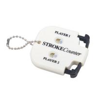Portable Golf Score Counter Clicker, 2 Player Stroke Counter Scorer Indicator, Mini Square Score Keeper for Golf Training Competitions & Games