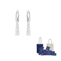 Swarovski Stilla Attract Trilogy drop earrings One Size-Original Brand Box And Bag balta
