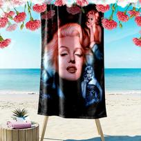 Marilyn Monroe Print Beach Towel, Large Soft Quick Dry Towel for Beach Camping Swimming 70cmx140cm(27x55inch)