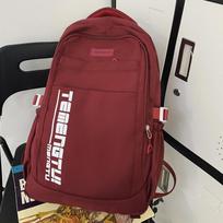 Junior High School Girls Burgundy Backpacks Men College Students Middle School Students Backpacks