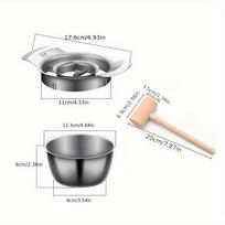 3pcs/set,Pomegranate Peeling Tool Set,304 Stainless Steel Meat Picker,Pomegranate Peeler Fruit Peeler,Stainless Steel Pomegranate Arils Removal Tool 3pcs/set