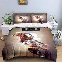 Fashion Basketball Star A-LeBron J-James Printing Bedding Set Duvet Cover Comforter Bed  Youth Kids Girl Boys Birthday Gift EU Twin 135x200cm