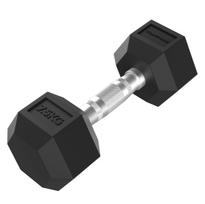 Tunturi Platinum Hex Rubber Dumbbell, 7.5kg