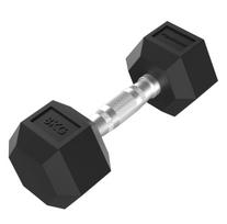 Tunturi Platinum Hex Rubber Dumbbell, 8kg