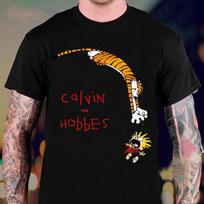 Hobb Jump Art Calvin And Hobbs T-Shirt Unisex Tee S-4Xl VN1939 Unisex T-Shirt M