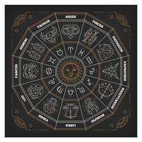 50x50cm/75x75cm Tarot Tablecloth Game Mat Geometric Divinations Table Cloth Board Game Oracles Card Pad Rune Support Mat 50x50cm