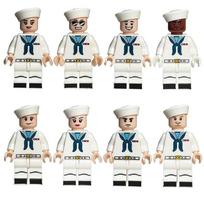 Sealand air navy police building blocks modern Chinese military assembly puzzle toy for boys girls birthday gift