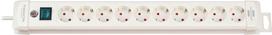 Brennenstuhl Premium-Line 10-piece extension cable, 3 m, white (1952200100)