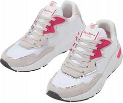 Pepe Jeans Arrow Light Damskie Buty Białe Sportowe Niskie 39 Awe