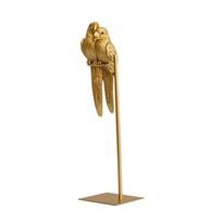 Couple Macaw  Bird Sculpture Resin Tabletop Ornaments Desktop Decoration Miniature Figurines Parrot Statue Simulated Animal