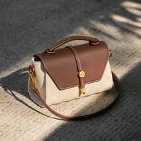 Women's bag women's 2025 new light luxury handbag women's Qixi gift leather crossbody bag women's bag 21-9.5-14.5cm