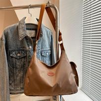 Casual Nylon Shoulder Bag Large Capacity Soft Crossbody Bag Square Dumpling Bag Tote Bag
