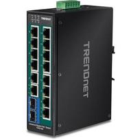 TRENDNET Industry Switch 16 Port Gigabit PoE+ DIN Rail Metal