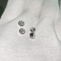 Custom Design Grillz S925 Sterling Silver Gold Plated Hip Hop Iced Out Vvs Moissanite Men for Teeth balta