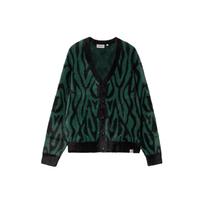 Carhartt WIP Paten Cardigan Loose Fit Allover Jacquard Button Long Sleeve Drop Shoulder V-Neck Knit Sweater Unisex sweater Green A241030-1XH-XX S
