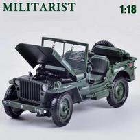 1:18 Tactical Military Model Old World War Ii Willis Gp Jeeps Military Vehicles Alloy Car Model For Kids Toys Gifts gray