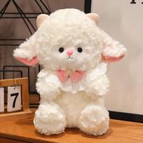 Avelė Baa Pliušinis Žaislas Mažos Avelės Lėlė Miela Super Minkšta Ėriuko Lėlė Miela Gimtadienio Dovana 22cm [0.15kg] white