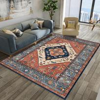 Ethnic Style Bedroom Carpet European Bohemian Living Room Sofa Carpet Large Area Washable 80 * 120cm