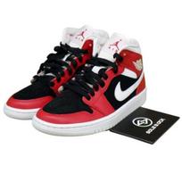 Air Jordan Wmns Air Jordan 1 Mid Gym Red Black BQ6472-601 EU 36 raudona/balta
