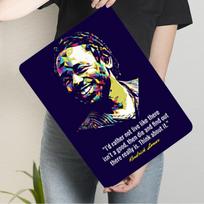 Martin Luther King Jr Portrait Metal Wall Art Inspirational Quote Decor for Home Office Decorative Hanging Sign 20x30cm（7.8x11.8inch）