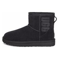 UGG Classic Mini UGG Guminis logotipas 'Juodi' Moteriški sportbačiai 1108231-BLK 36 black