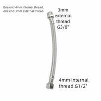 Durable 30/40cm Corrugated Water Hose Stainless Steel Large Flow Toilet Water Connectors Hose Explosion-proof Bath Connect Pipe