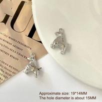 1 vnt. Mielos aukso ir sidabro spalvos arkliukų pakabukai papuošalų gamybai Karoliai Auskarai Apyrankės „Pasidaryk pats“ Aksesuarai Reikmenys as the picture