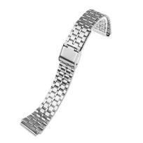 High quality Steel Watchband for CASIO A158/A159W-N1/A168/A169/B650/AQ230/700 Classic Small Square Silver Block 18mm Metal Strap 18mm