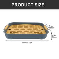 Rectangular Bunny Litter Box Large Space Rabbit Training Potty Small Guinea Pig Hamster Cage Pet Toilet Cleaning Supplies