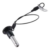 Ball Locking Pins, Stainless Steel Grip Push-Button Locking Quick Release Pin with 25cm Wire 8x16mm