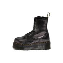 (WMNS) Dr. Martens Jadon Faux Fur-Lined Metallic Leather Platform Boots 'Black' Women's 27955012 EU 36 black