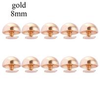 8/10/12/16/20mm DIY Metal Nail Clothes/Bag/Shoes Leather Craft Round Head Screws Mushroom Dome Strap Rivets Solid Nail Bolt