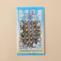 DIY Diary Sticker Book: Cute Cartoon Nose & Transparent Nail Art Stickers 6.5*12cm