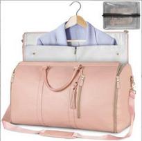 Suit Bag Carry-On Clothing Bag Large Pu Leather Duffel Bag Portable Handbag Travel Bag Storage Bag 52*25.4*31.75CM