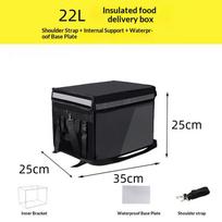 Thick Waterproof Insulated Delivery Bag 22L 32L Wear Resistant with Shoulder Strap for Takeaway Delivery Workers M