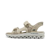 Skechers SPORT VYRIŠKI minkšti vienspalviai Velcro dirželiais užsegami šlepetės vyrams 233383-NAT 39.5 beige