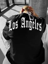 2026 Los Angeles Back Print T-Shirt Men Gothic Streetwear Crew Neck Short Sleeve Polyester Tops S