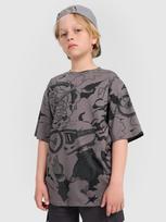 T-shirt oversize marškinėliai berniukams - pilki