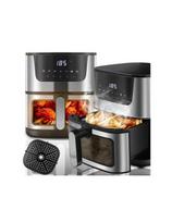 Karšto oro gruzdintuvė RETOO OR1102-R 6,5L 1800W su 10 programų ir LCD jutikliniu ekranu