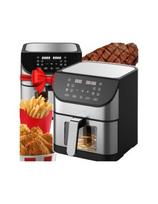 Karšto oro gruzdintuvė (Air Fryer) Retoo OR1308 8L, 1800W, 10 programų, lietimui jautrus LCD, peržiūros langelis