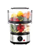Maisto garintuvas Hausberg HB-1350, 2 aukštų, 5 l, ryžių indas, 60 min laikmatis, 400-500 W