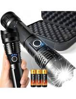 Taktinis LED žibintuvėlis XHP90 su priartinimu, iki 500 lm, 330 m