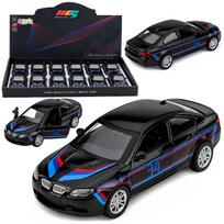 Žaislinis sportinis automobilis su inercine pavara ir atidaromomis durimis, juodas, 1:32