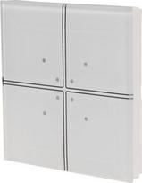 4-channel glass button, white GS4-DC-W GS4-DC-W | 5902431672182