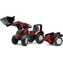 FALK Valtra S4 pedalinis traktorius su kaušu ir priekaba 3-7 metų vaikams