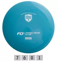 Diskgolfo diskas „DISCMANIA Fairway Driver S-Line FD1 Blue“