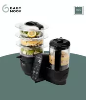 Maisto ruošimo aparatas Babymoov Nutribaby Plus XL juodas